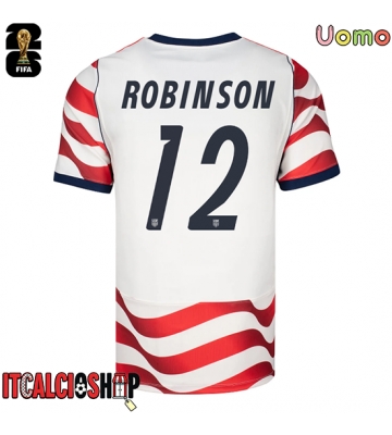 Stati Uniti Miles Robinson #12 Prima Maglia Mondiali 2026 Manica Corta